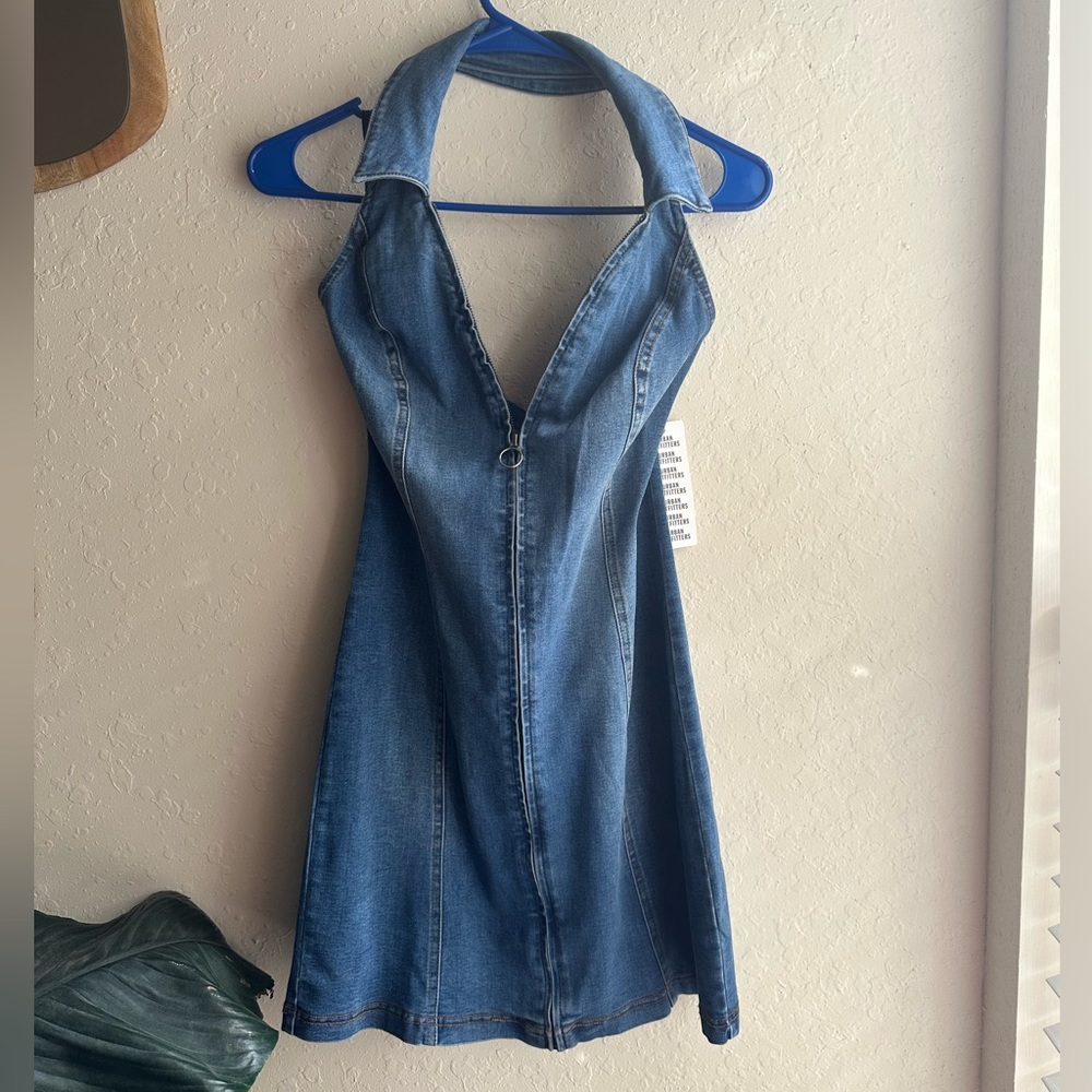 Urban outfitters Jean halter dress